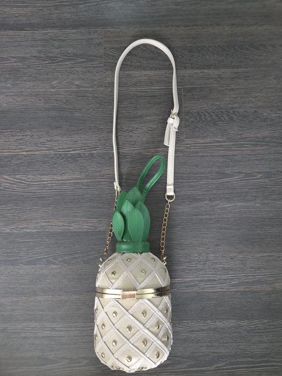 Handbags - Womens Pineapple Crossbody Bag  Leather